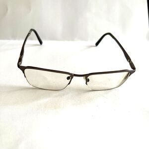 Turboflex Eyeglasses MOD TF241 Half Rim Designer Frames Only Grey 52-18-145